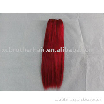 Silky straight 12" human hair weaving